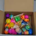 WEARXI 100 PCS Prefilled Easter Eggs with Toys  45 Plastic Easters Egg+55 Easter Egg Fillers Toys, Easter Eggs Filled, Easter Basket Stuffers for Toddler Boy Girl, Party Favors Easters Gifts for Kids