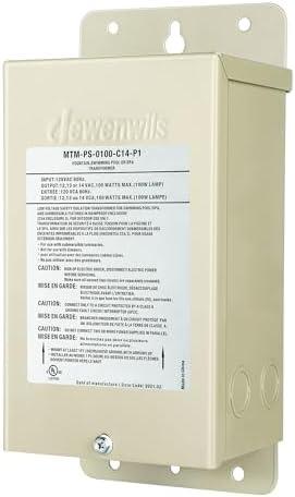 DEWENWILS 100W Pool Light Transformer, 120V AC to 12V/13V/14V AC, Multi-tap Low Voltage Transformer for Swimming Pool Lighting, Spa, Landscape & Fountain Lights, Outdoor Lighting Products, UL Listed…