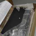 JANSNIMEN Bread Box for Kitchen Countertop, Large Bread Container Storage, Wooden Farmhouse Bread Box with Window Bread Holder (Black)