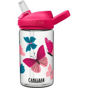 CamelBak Eddy+ Kids Bite Valve Straw Tritan  Water Bottle (Colorblock Butterflies)