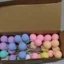 Sieral 40 Pcs Mini Balloon Cake Toppers Colorful Rainbow Cake Topper Round Clay Balls Cupcake Toppers for Birthday Baby Shower Wedding Party Decorations(Pastel Color)