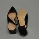 Jeimpoey Womens Slingback Chunky Heels Point-toe Pump Shoes Block Heel Summer Sandals Low-heel Party Shoes (9, Black)