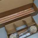 1 Inch Wood Curtain Rod For Windows 28 to 48 Inches, Heavy-Duty Adjustable Decorative Imitation Wood Grain Boho Curtain Rod With Rattan Leaf Hollow Finials For Bedroom  Living Room and Famhouse