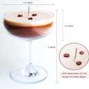 2 x Espresso Martini Candle for Women Coffee Lovers 7.5 oz 220ml 100% Soy Wax Home Scented Aromatherapy Candles Birthday Gift Valentine Christmas Room Decor