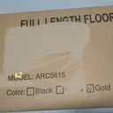 TRAHOME Arched Full Length Mirror, 56"x15" Standing Body Mirror for Wall, with Aluminum Alloy Frame for Bedroom, Living Room, Dressing Room(Gold)