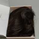 LONAI Retro Brown Wig 50s 60s 70s Wig with Bangs for Women Synthetic Hair for Halloween Costume Party (shoulder Length)