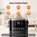 Space Heater for Indoor Use, 1500W PTC Ceramic Electric Heater with Thermostat, 45° Oscillation, 12H Timer, Remote Control, Tip-Over & Overheat Protection for Office, Bedroom, Home