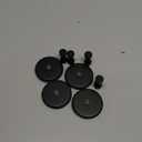 JUYSON Suction Cup Hooks for Shower, Towel Hooks for Bathrooms, Suction Hooks for Windows, Glass, Mirror, Tile, No Drill Shower Hooks for Hanging Loofah, Robe, Matte Black, 4 Pack