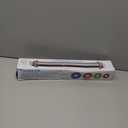 Rolling Pin and Silicone Baking Pastry Mat Set, Stainless Steel Dough Roller with Adjustable Thickness Rings, for Pizza, Pie, Pastries, Pasta, Cookies (Black)