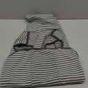 ROZKITCH Dog Winter Coat Soft Pullover Pajamas, Pet Windproof Warm Cold Weather Jacket Vest Cozy Jumpsuit Apparel Outfit Clothes for Walking Hiking Travel Sleep Stripe 2XL (Back Length:22-25")