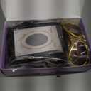 50s Disco Rock Wig with Glasses and Necklace Black Singer Rocker Costume Wigs for Men 50s 60s Funny Wig for Halloween Costume Cosplay Party Use (4pcs Set)