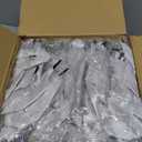 Yeaqee 50 Pack Metallic Gift Bags with Handle and Tissue Paper Gold Foil Thank You Bag for Graduation Wedding Groomsmen Bridal Baby Shower Gifts Holiday Party Favors 9x7x3.15'' (Dusty Blue,Silver)