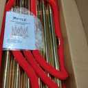 6 Pack Gold Stanchions and Velvet Ropes Set, Stainless Steel Crowd Control Barriers, 4Pcs Red Carpet Ropes and Poles for Party Supplies,Photobooth Accessories, Prom,Birthday,Business,Wedding, Museums
