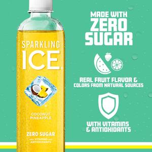 3 x Sparkling Ice Coconut Pineapple BBD 07/25