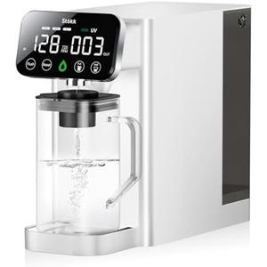 Stokk T1 Lite UV Reverse Osmosis Water Filter Countertop, Reverse Osmosis System with Carafe Alkaline Boost, 6-Stage RO Water Filtration System, NSF/ANSI 58&372, Reduce TDS PFAS Water Purifier (White)