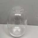 Large Glass Vase, 10 Inches Tall Glass Vases, Clear Glass Vase for Flower, Modern Round Vases for Living Room, Dining Table, Mantle, Shelf, Wedding, Office, Entryway