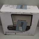 Vinyl Record Player 3 Speed Bluetooth Portable Suitcase Belt-Driven Record Player with 2 Built-in Stereo Speakers Vinyl Vintage Turntable Records Player with RCA Line Out, AUX Out (Smoke Blue)