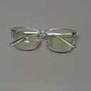 Gaoye Transparent, Clear Blue Light Glasses for Computer & Gaming - Anti UV Ray Lenses, Scratch-Resistant & Comfort Fit (Medium)