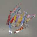 20Pcs Flower Resin Bookmark Transparent Floral Bookmarks for Women Cute Bookmarks Flower Page Marker with Tassels Graduation Gifts for Women