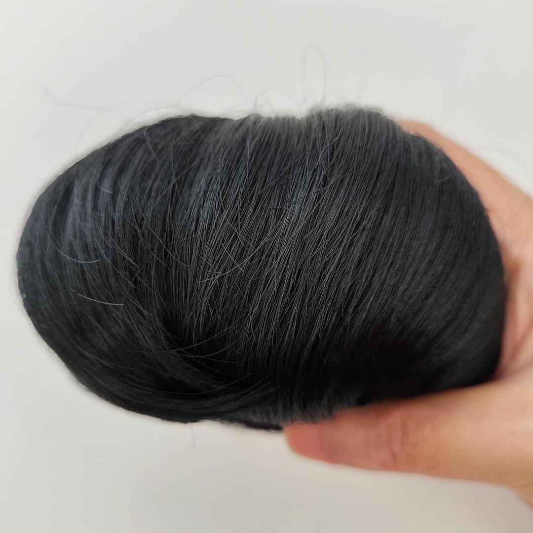 bjd sd 1/8 Uncle Antique Doll Wig Black Hair Set Cute Short Hair