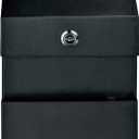 Mail Boss Locking Steel Suggestion Box Key Drop Box, Black