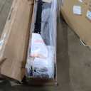 Queen Bed Frame, Modern Upholstered Bed Frame with Adjustable Linen Headboard, Wooden Slats Support Platform Queen Size Bed Frames, No Box Spring Needed,Easy Assembly,Dark Grey