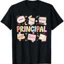 School Principal Appreciation National Principals Month T-Shirt M 2 Pack