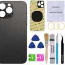 Perzework OEM Rear Back Glass Replacement Compatible with iPhone 14 Pro 6.1 inches with Reparing Toolkit (Space Black)