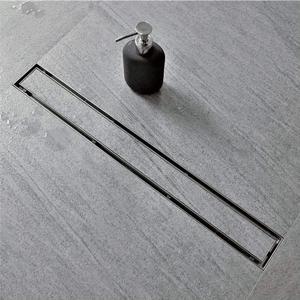 Neodrain 32-Inch Linear Shower Drain with Tile Insert Grate,Brushed 304 Stainless Steel Rectangle Shower Floor Drain, Linear Drain with Leveling Feet, Hair Strainer