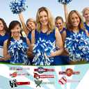Amyhill 60 Sets Baseball Cheer Pins Wooden DIY Spirit Clips Clothes Pins with 260 Alphabet Beads 4 Rhinestone Stickers 4 Markers 9 ml Glue 60 Baseball Stickers for Cheerleaders Gifts Backpacks Decor