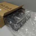 SNTD Dish Drying Rack - Extendable Dish Rack, Large Sink Drying Dish Drainer for Kitchen Counter, Stainless Steel Dish Strainer with Utensil Holder (Silver)