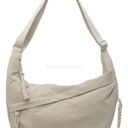 Nylon Crescent Crossbody Bag for Women Shoulder Tote Handbag Casual Sling Bag Dumpling Purse Bag for Outdoor Travel
