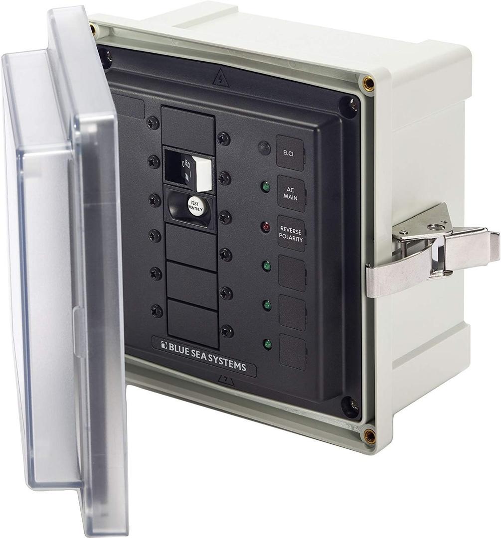 Blue Sea Systems 3116 120VAC ELCI 30A Surface Mount System Enclosure, Beige