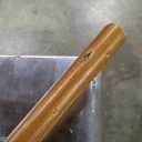 Evergreen Flag Solid Wood 56 Flag Pole with 2 Adjustable Ring Clips and Spinning Anti-Wrap Tube | Weatherproof Outdoor Outside Wall Mounted | Pole Only