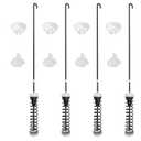 W11217817 Washer Suspension Rod Kit (4 Pcs) Replaces W11159470 W11226768 4844566 AP6329793 PS12349409 EAP12349409, Compatible with Whirlpool Kenmore Maytag Amana Washers By Sikawai
