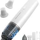 Handheld Vacuum Cordless, Car Vacuum Cleaner Portable with HEPA Filter, 2 Suction Modes, Mini Hand Held Vacuum Rechargeable for Car, Home, Pet Hair, Office, Desk, Keyboards (White)