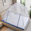 lazyzzz Pop-Up Mosquito Net Tent for Bed,Portable Folding Design Outdoor Camping Tent with Net Bottom for Baby Adults, Easy to Install and Wash for Queen Size Bed 79 x 59 x 59 inch