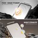 Titanium Cutting Board Double Sided Food Grade, Pure Titanium and Wheat Straw PP, Titanium Cutting Boards for Kitchen, Large Chopping Board 16"x12", Dishwasher Safe, Easy to Clean
