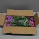 Artificial Flowers for Outdoors, 14 Bundles Fake Outdoor Flowers, UV Resistant Artificial Outdoor Plants & Flowers for Decoration, Colorful Morning Glory for Garden Porch Yard Patio, Purple & Fuchsia