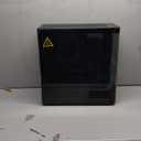 Jungle Leopard AC-02 Digital ATX PC Gaming Computer Case|5.5 Inch Integrated LCD Screen& App|Mid Tower Full View Dual Reinforced Glass Panel|Removable Side Panels|for Micro-ATX ITX (Black)