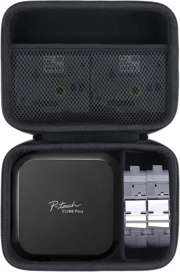 Lebakort Storage Case Compatible with Brother P-Touch Cube Plus PT-P710BT Label Maker