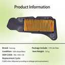 Air Filter Compatible with Yamaha Scooter YP400 YP 400 Majesty 2004-2014 / YP400 R YP400R / RA 2013-2020 5RU-14451-30