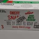 Cheez-It Snap'd Cheese Cracker Chips, Thin Crisps, Extra Crunchy, Sharp White Cheddar (6 Bags), Best By: 12/31/2025