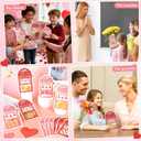 4 x 50 Pack Valentines Day Cards for School Funny Class Exchange Cards Bulk with Clear Treat Bags and Self Adhesive Tape Happy Valentines Party Favor for School Classroom Classmates Parents Teachers Gifts