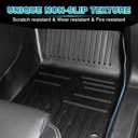 T TGBROS Floor Mats for Nissan Rogue 2021-2026 All Weather Protection TPE 2 Rows Floor Liners Custom Fit for Nissan Rogue Accessories Car Mats Non-Slip Black (Not for Sport)