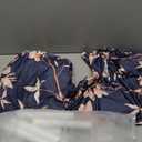 2 Piece Stretch Chair Covers Armchair Couch Covers,Floral Pattern Armchair Sofa Slipcover with Separate Chair Cushion Cover,Washable Furniture Protector for Living Room, Size: Armchair (Navy Blue)