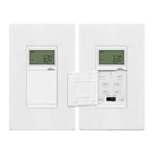 ENERLITES Programmable Digital Timer Switch for Lights, Fans, Motors, 7-Day 18 ON/OFF Timer Settings, Single Pole, Neutral Wire Required, UL Listed, HET01-C, White, 2 Pack
