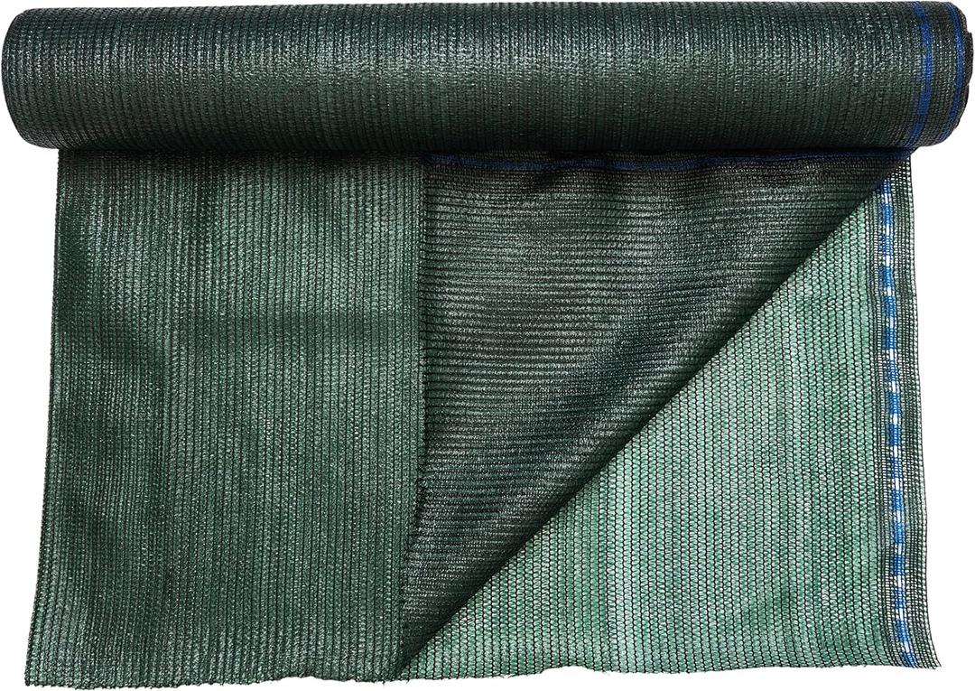 WindscreenSupplyCo] 60% 5'10'' x 100 FT Eyelets Shade Cloth Roll Sunblock Shade UV Resistant Net for Garden Greenhouse Flower Plant Patio Kennel, Green - PS6160GRN
