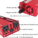 Cantonape 1000W Power Inverter DC 12V to 110V/120V AC Car Inverter with 3.1A USB Car Adapter and Cigarette Lighter for Vehicles Home Laptop Truck Trip