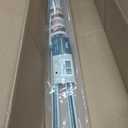 2 Pack Tension Rod Oval Spring Tension Curtain Rod Adjustable 22 to 36 Inches Small Short White Tension Rods No Drilling Spring Loaded Curtain Rods For Doors and Windows, 22-36 Inch, White